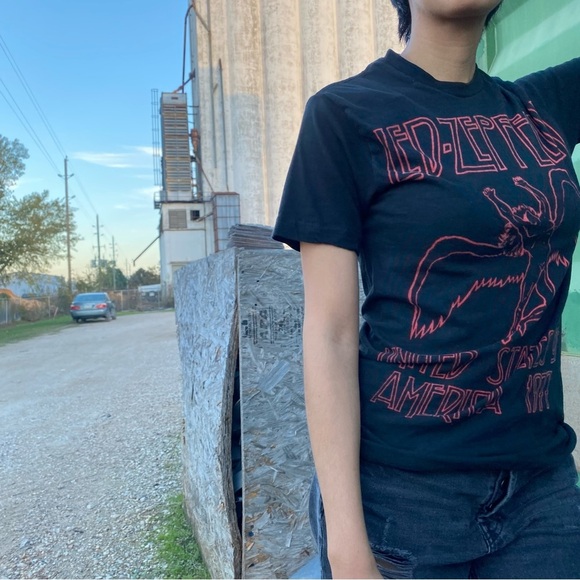 Black Led Zeppelin tee size S - Picture 1 of 3
